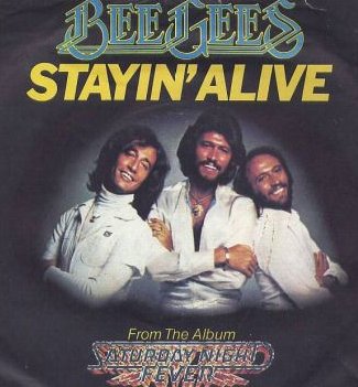 Bee Gees' StayinAlive album cover | Source - Wikipedia