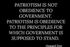 Invoking patriotism