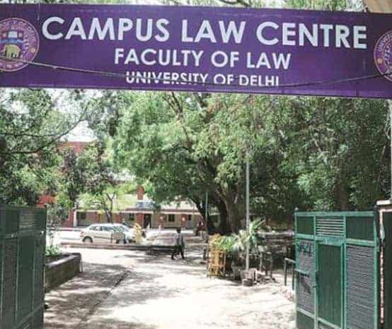 Dusu Abvp Protest Against Alleged Invalidity Of Law Degree Du Beat