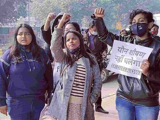 Students Protest Against the Police Inaction in JNU's Sexual Violence Case