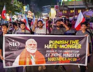 Kerala’s SIO Protests Against PM Modi’s Anti-Muslim Comments