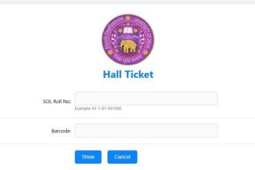 Screenshot of a Delhi University semester examination hall ticket downloaded through the Samarth portal.