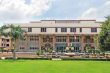 Administrative building at Delhi University amid controversy over separate vegetarian mess facilities petition.
