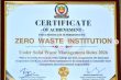 Certificate presented to Kamala Nehru College