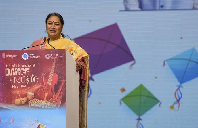 Delhi Chief Minister Rekha Gupta inaugurates DU Bhajan Clubbing programme funded through Delhi tourism department.
