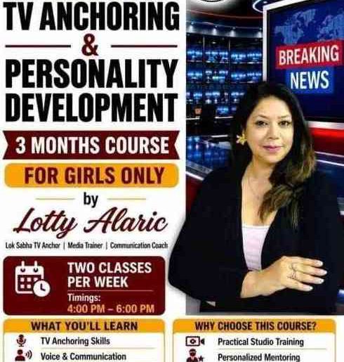 Official Poster for TV Anchoring and Personality Development Course