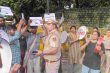 After MSc Physics student Rishikesh Kumar's death on August 22, students and JNUSU members gather in protest.