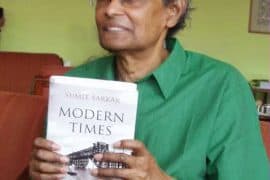 Portrait of historian Sumit Sarkar, former professor of History at the University of Delhi.
