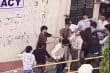A still of the Shyam Lal College assault outside the SLC canteen