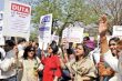 DUTA members protesting for their demands