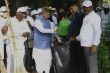 Union Ministers take part in the "Swacchata hi Seva" cleanliness drive across locations in Delhi on Thursday.
