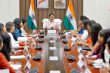 CM Rekha Gupta meeting with DU female representatives