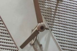 Fan blade plummets to the ground at LSR during the English Department’s Closing Ceremony
