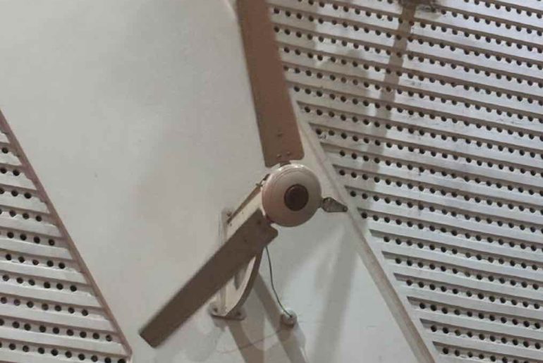 Fan blade plummets to the ground at LSR during the English Department’s Closing Ceremony