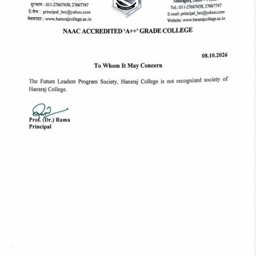 Allegations of Sexist and Sexual Remarks Surface Against Core Members of FLP Hansraj